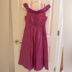 Pink midi Maeve off the shoulder  dress